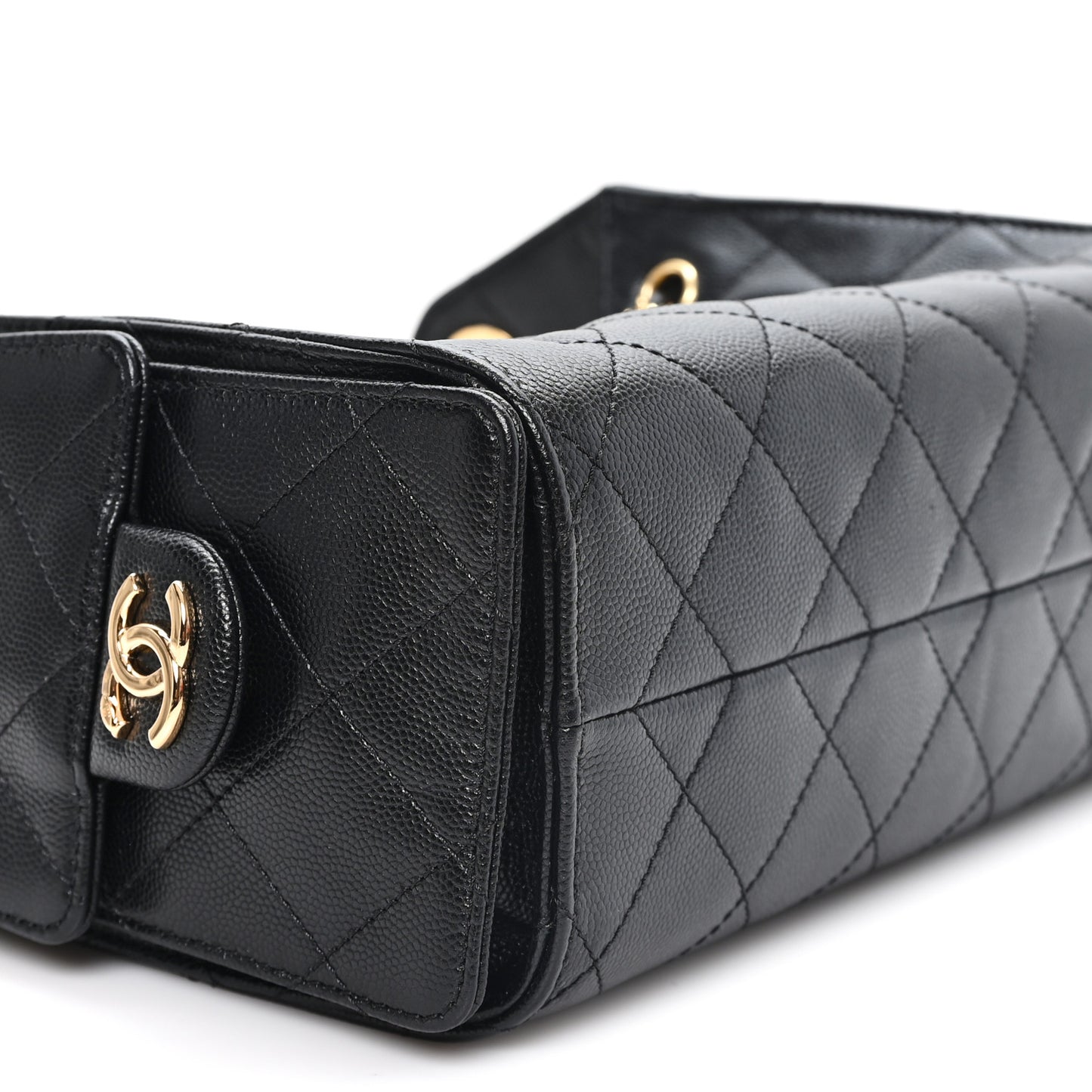 Caviar Quilted Mini Chanel 25 Handbag Black
