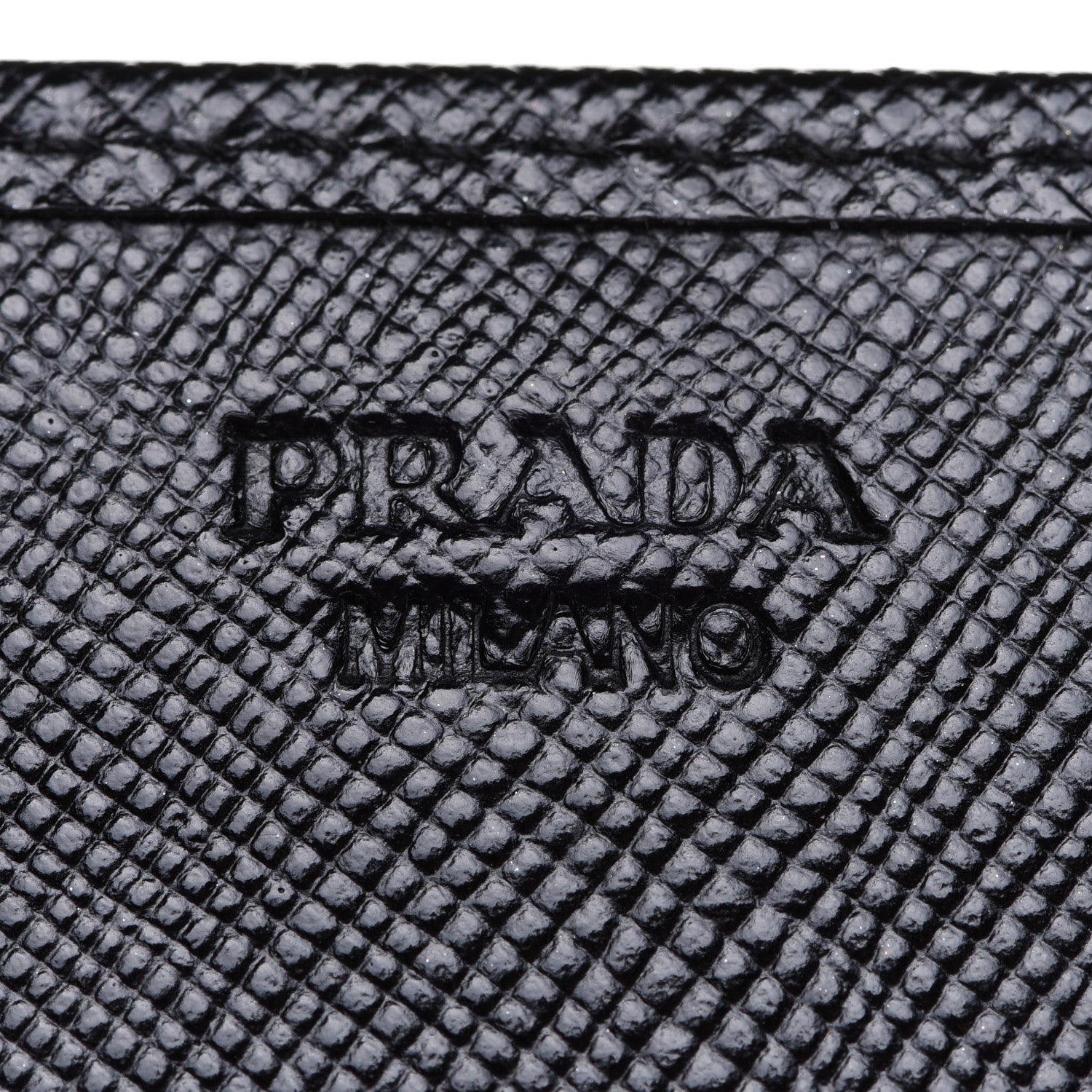 Prada Saffiano Metal Mini Crossbody Wallet Nero Black 8 of 11