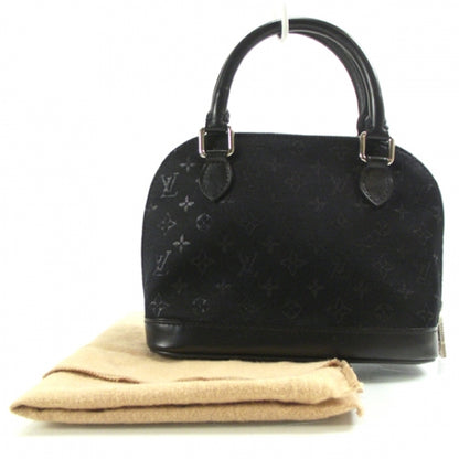 Louis Vuitton Satin Monogram Little Alma Black 2 of 7