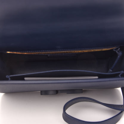 Christian Dior Ultra Matte Grained Calfskin 30 Montaigne Flap Bag Navy 7 of 8