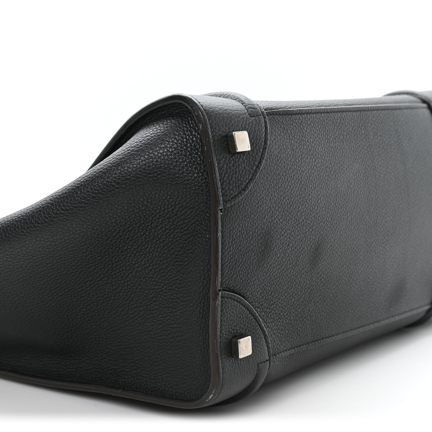 Celine Drummed Calfskin Mini Luggage Black 8 of 10