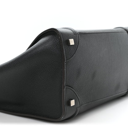 Celine Drummed Calfskin Mini Luggage Black 8 of 10