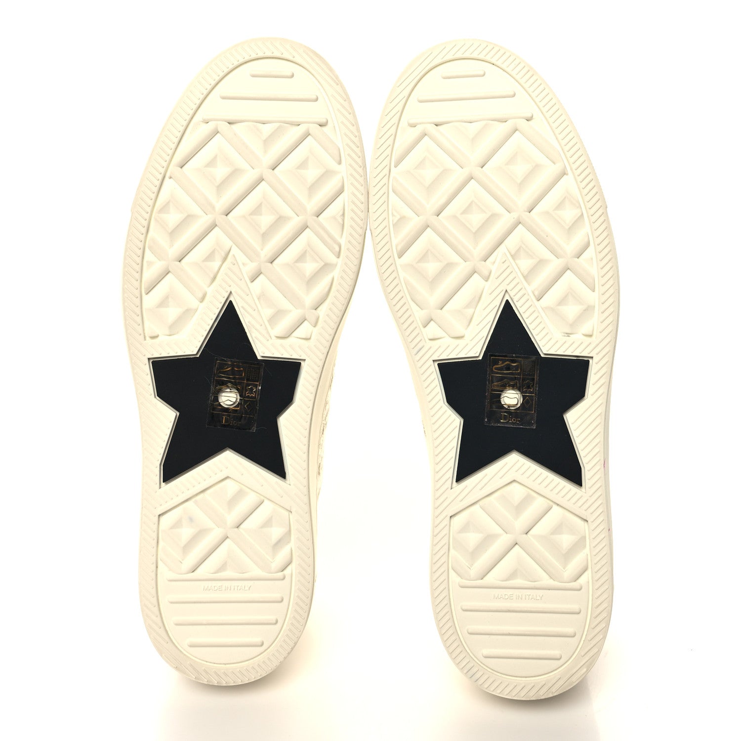 Christian Dior Canvas Embroidered Jardin D'Hiver Womens Walk'N'Dior Low Top Sneakers 39 White Gold 5 of 8