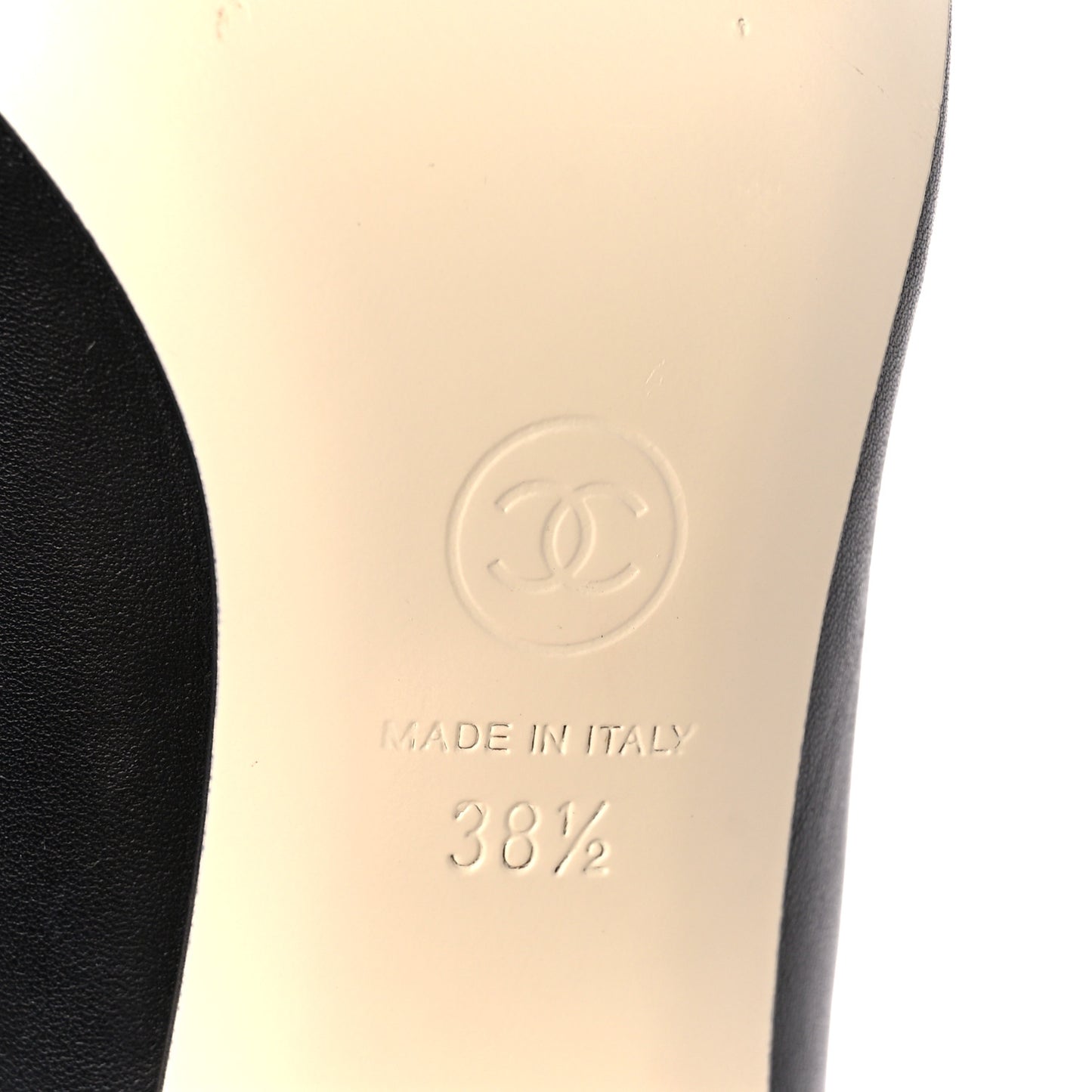 Lambskin CC Pumps 39.5 Black