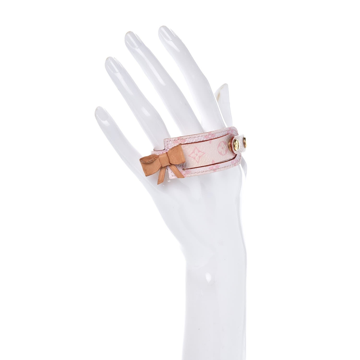 Louis Vuitton Monogram Cherry Blossom Address Wish Bracelet Pink 2 of 7