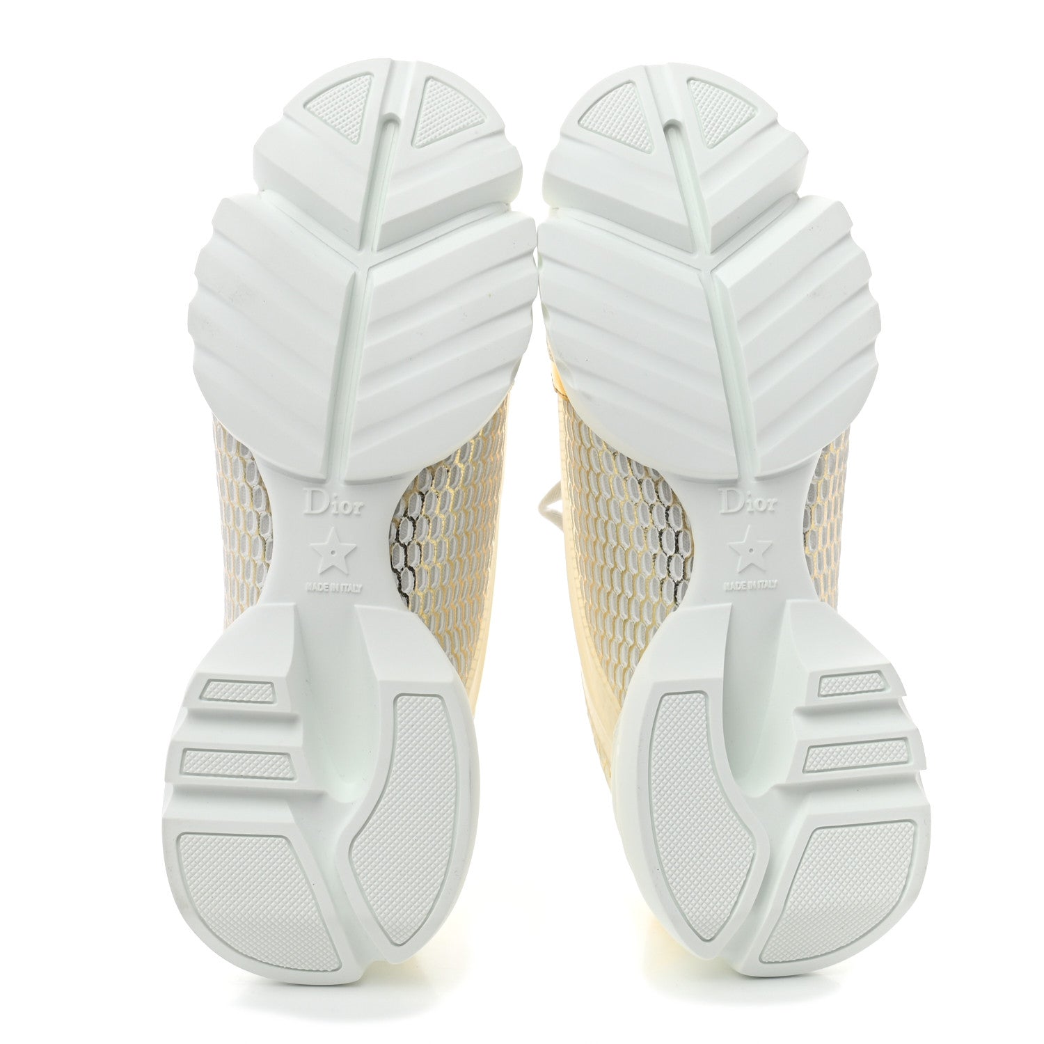 Christian Dior Mesh D-Connect Sneakers 37.5 Gold 5 of 8