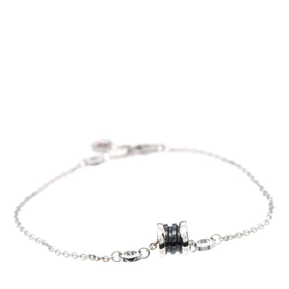 Bulgari Sterling Silver Black Ceramic Save the Children Bracelet 1 of 5