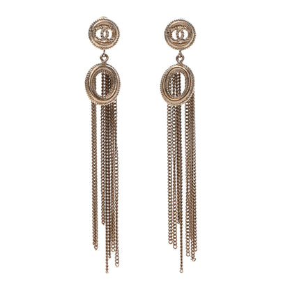 Chanel Chain CC Drop Earrings Gold 1 of 5
