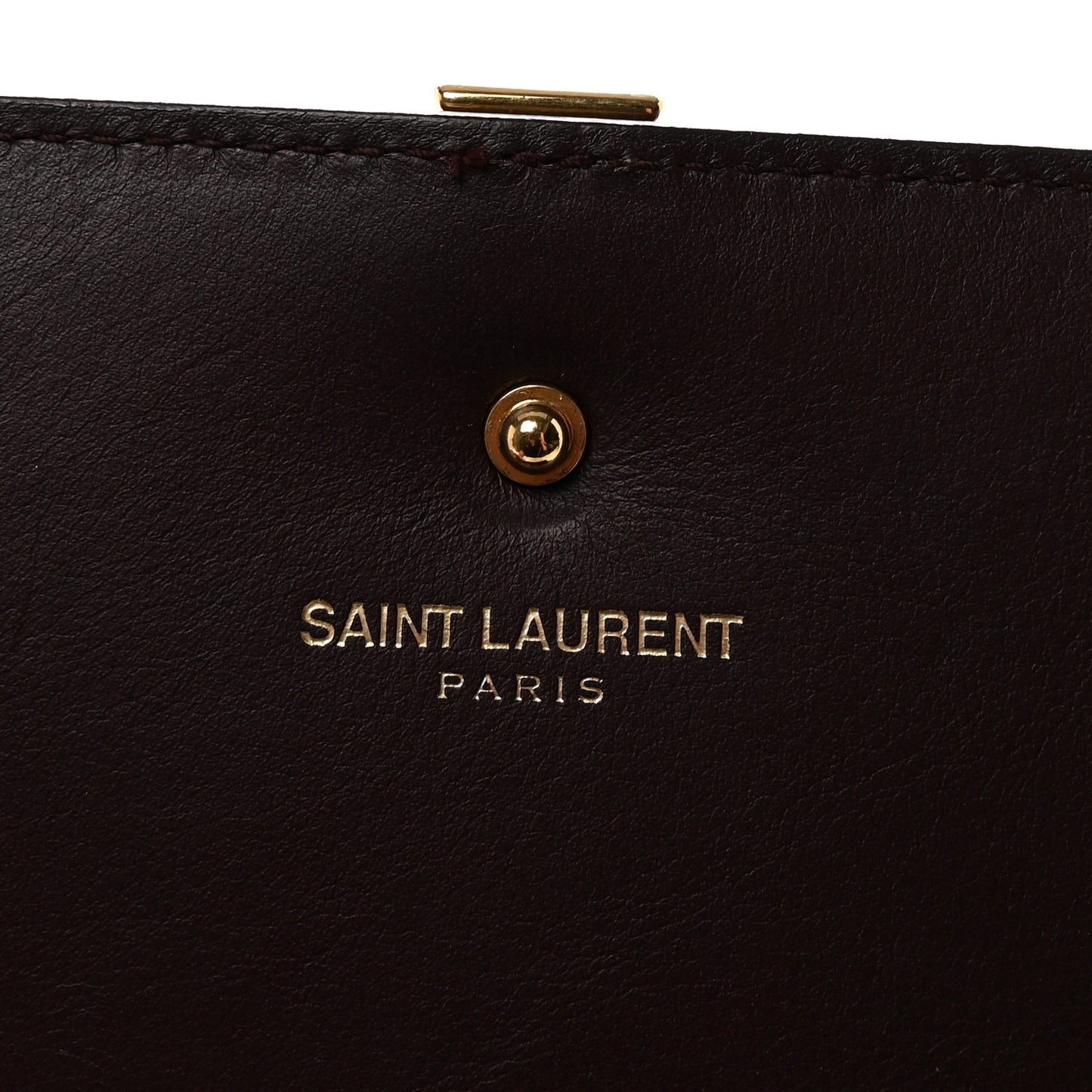 Calfskin Classic Y Ligne Chain Wallet Wine