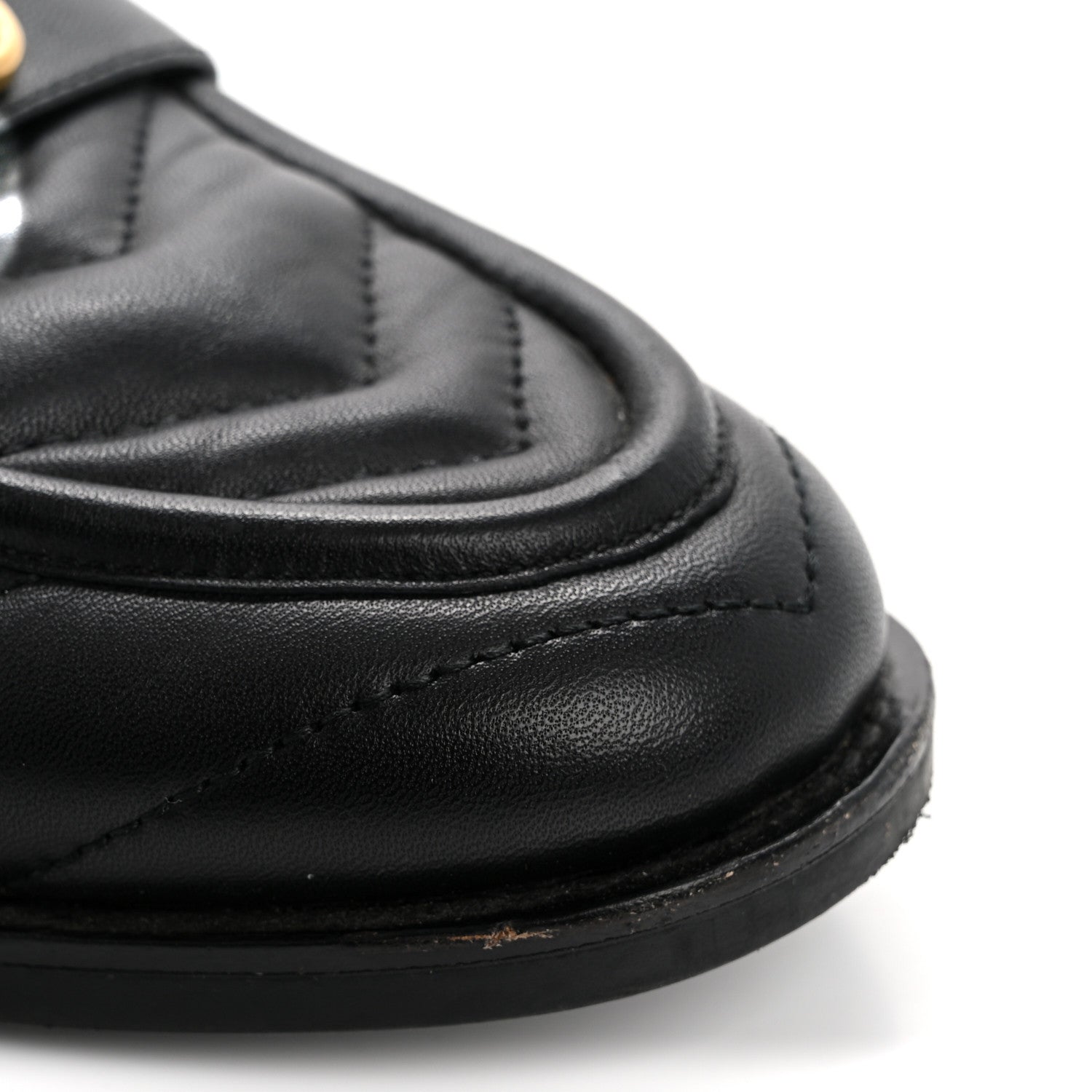 Gucci Nappa Matelasse Double G Marmont Loafers 37 Black 10 of 19