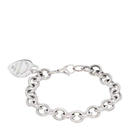 Tiffany Sterling Silver Return to Tiffany Heart Tag Charm Bracelet 2 of 4