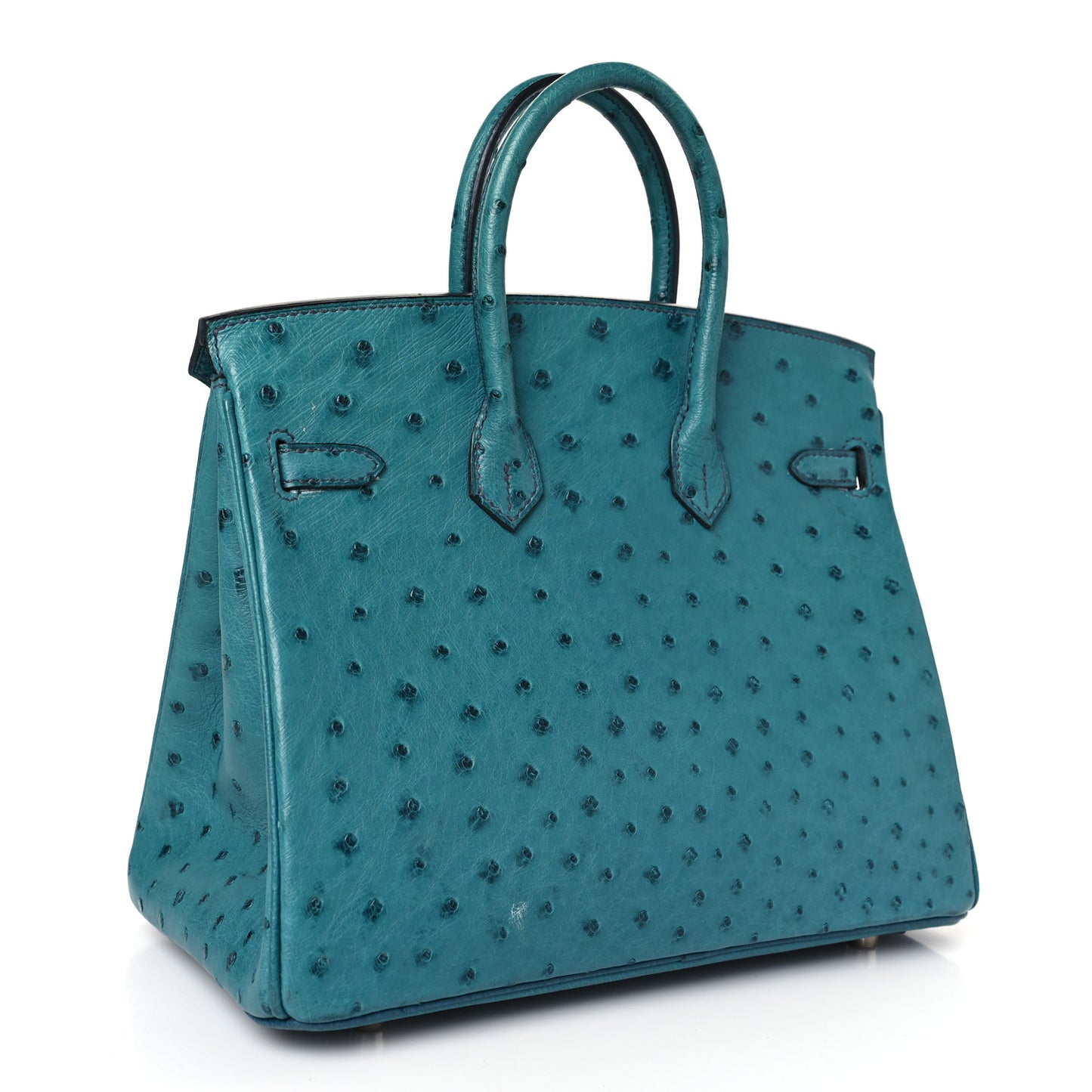 Ostrich Birkin 25 Cobalt