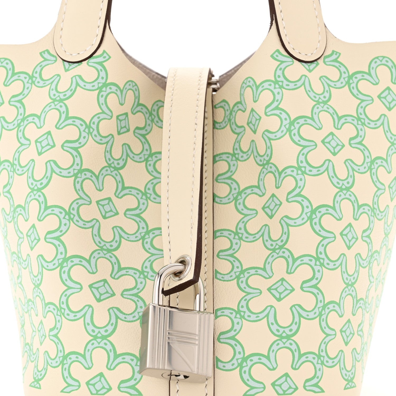 Hermes Swift Micro Lucky Daisy Picotin Lock Nata Vert 8 of 11