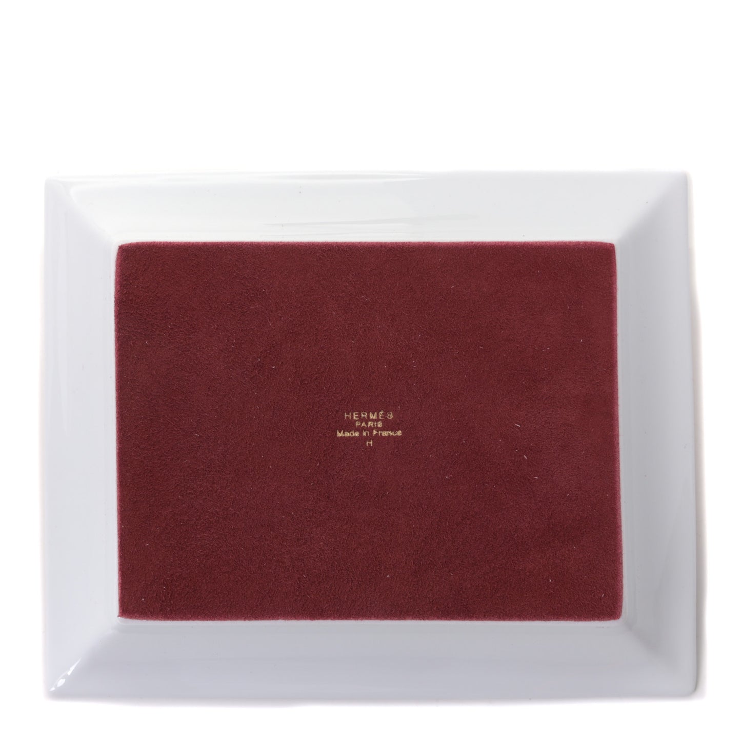 Porcelain Brandebourg Bandana Change Tray Rouge Cochenille