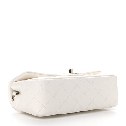Chanel Lambskin Quilted Mini Rectangular Flap White 3 of 4