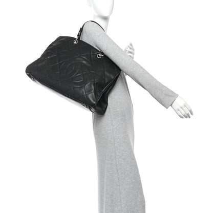 Chanel Caviar Quilted Timeless CC XL Shopping Tote Black 2 of 10