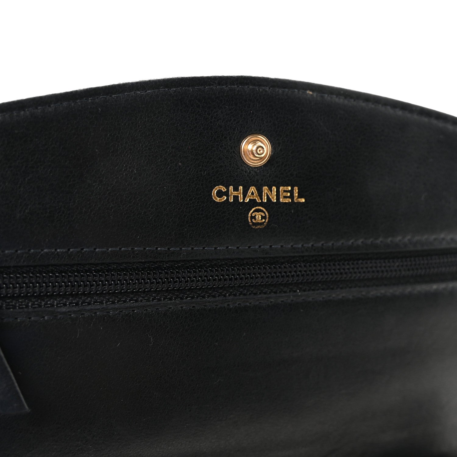 Chanel Caviar Timeless CC Wallet On Chain WOC Black 6 of 11
