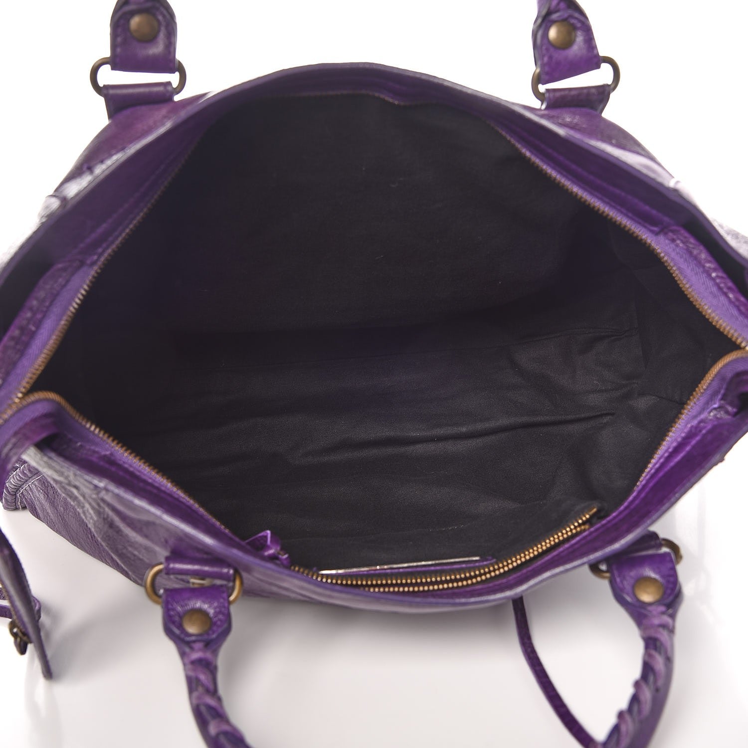 Balenciaga Chevre Classic Hardware City Eggplant 6 of 13