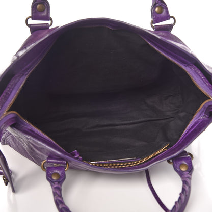 Balenciaga Chevre Classic Hardware City Eggplant 6 of 13