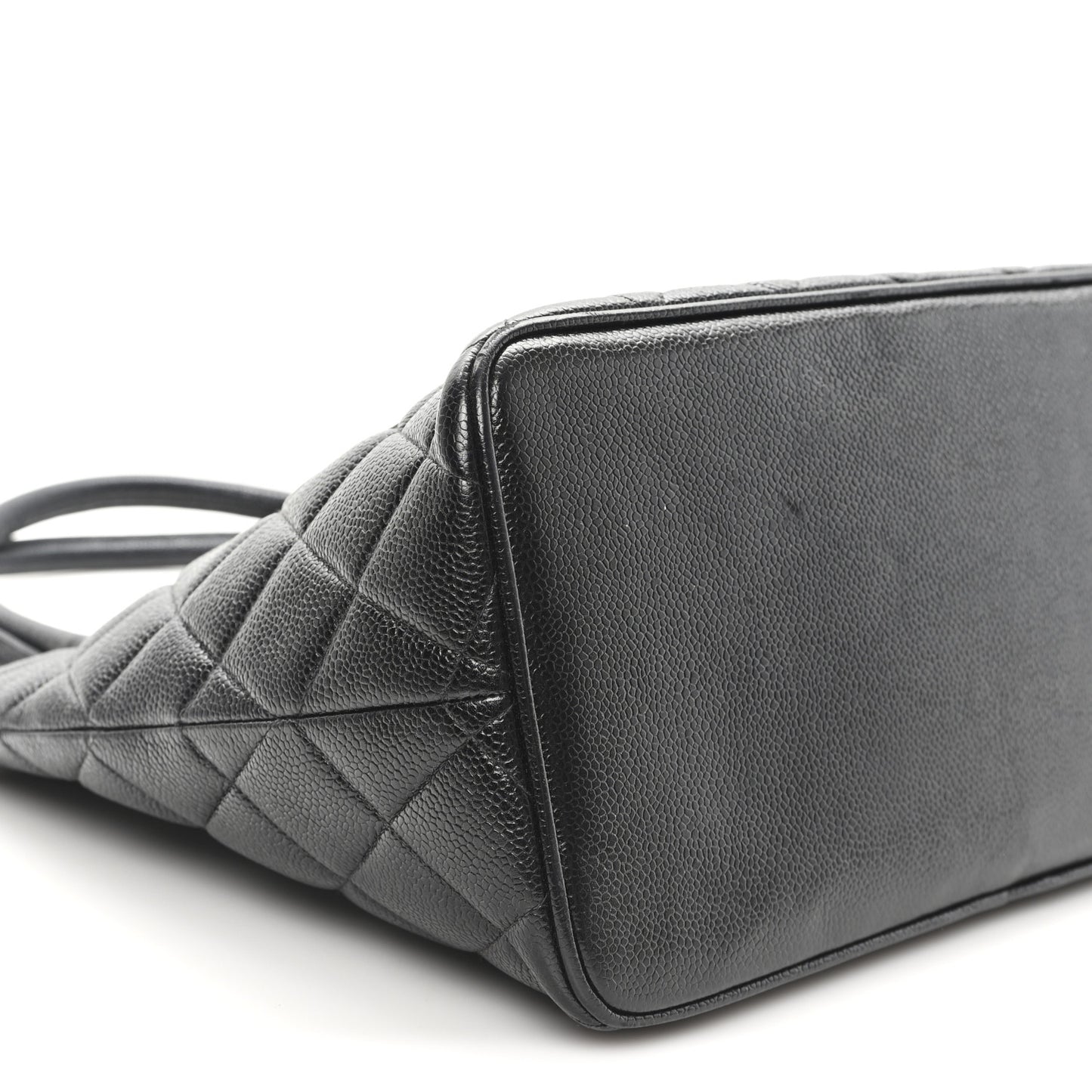 Caviar Quilted Medallion Tote Black