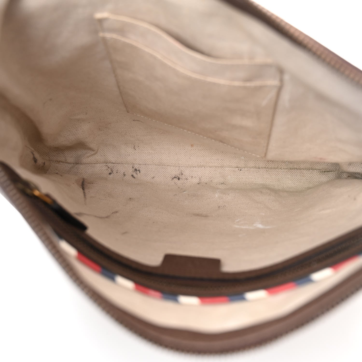 Gucci Soft GG Supreme Monogram Courrier Web Medium Flat Messenger Bag Beige New Acero Multicolor 5 of 15
