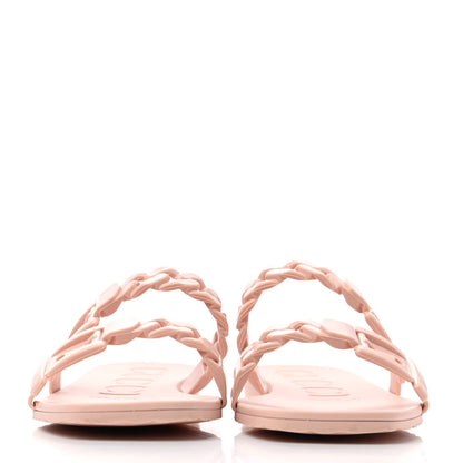 Gucci Rubber Womens Slide Sandals 40 Perfect Pink 2 of 4