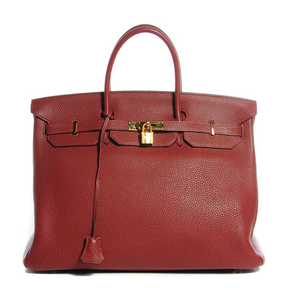 Hermes Togo Birkin 40 Sienna 1 of 27