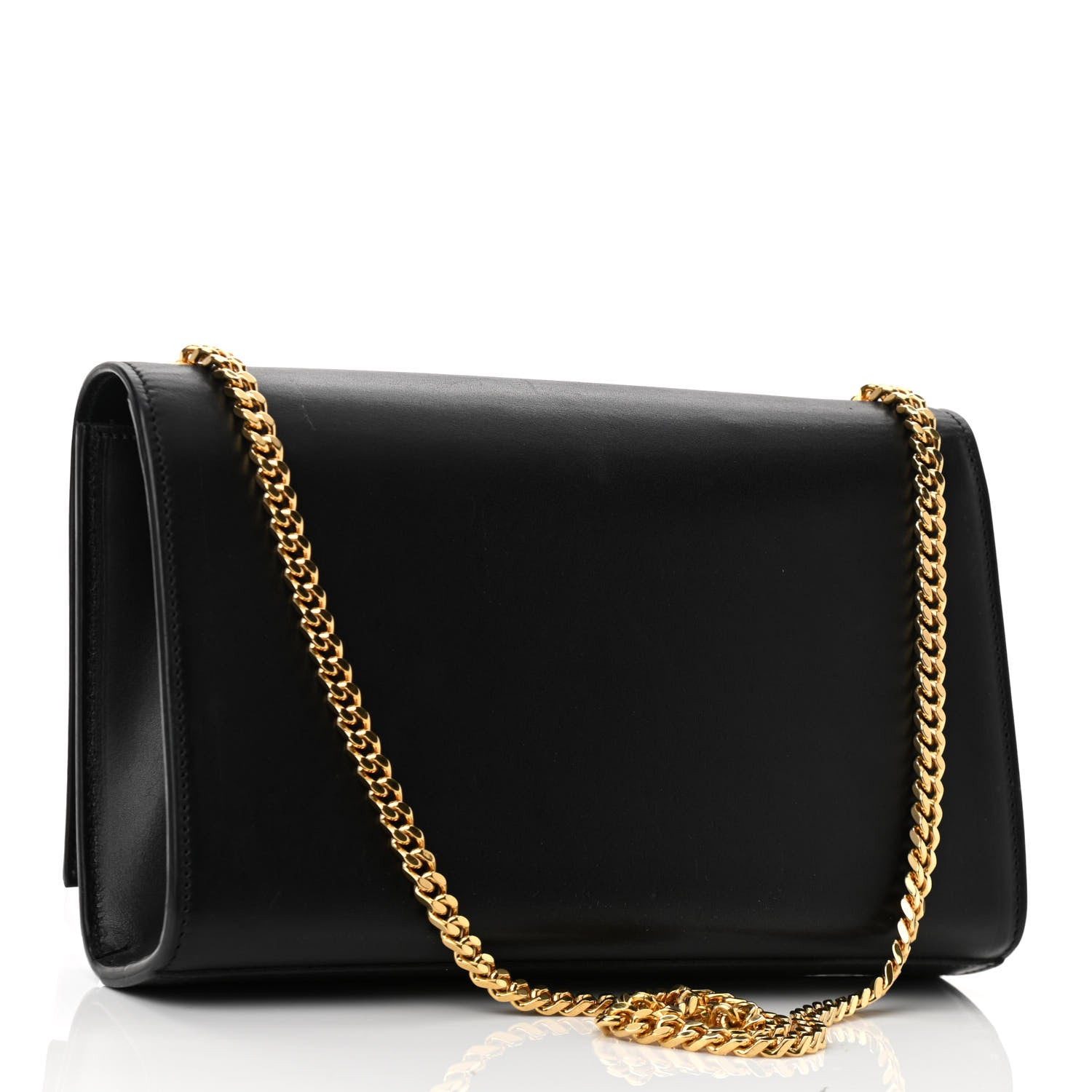 Saint Laurent Smooth Calfskin Medium Classic Monogram Kate Tassel Satchel Black 3 of 9
