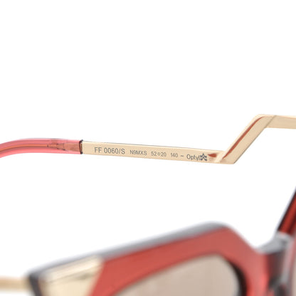 Fendi Iridia Cat Eye Sunglasses FF 0060/S Red 6 of 7