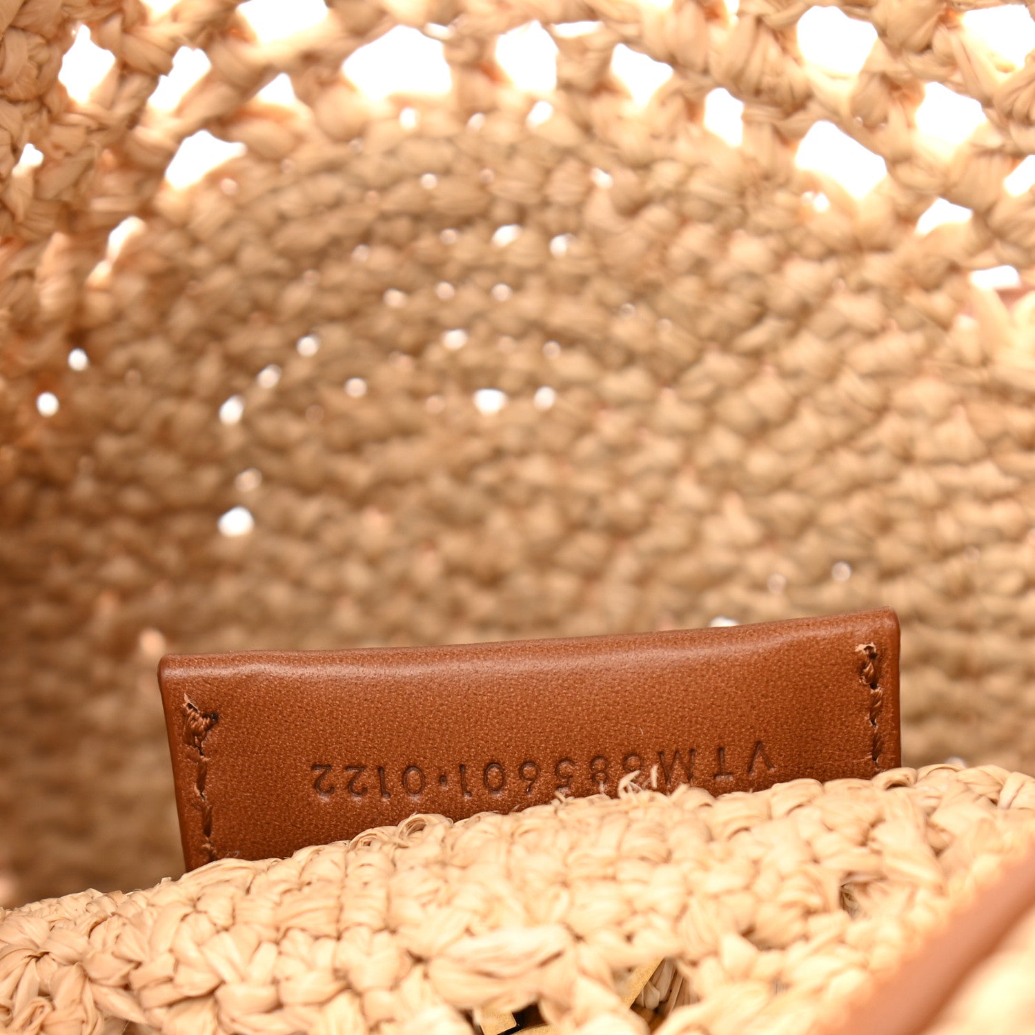 Saint Laurent Raffia Sac Round Naturel 7 of 10
