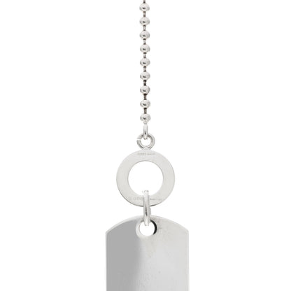 Gucci Sterling Silver Crest Dog Tag Toggle Necklace 4 of 5