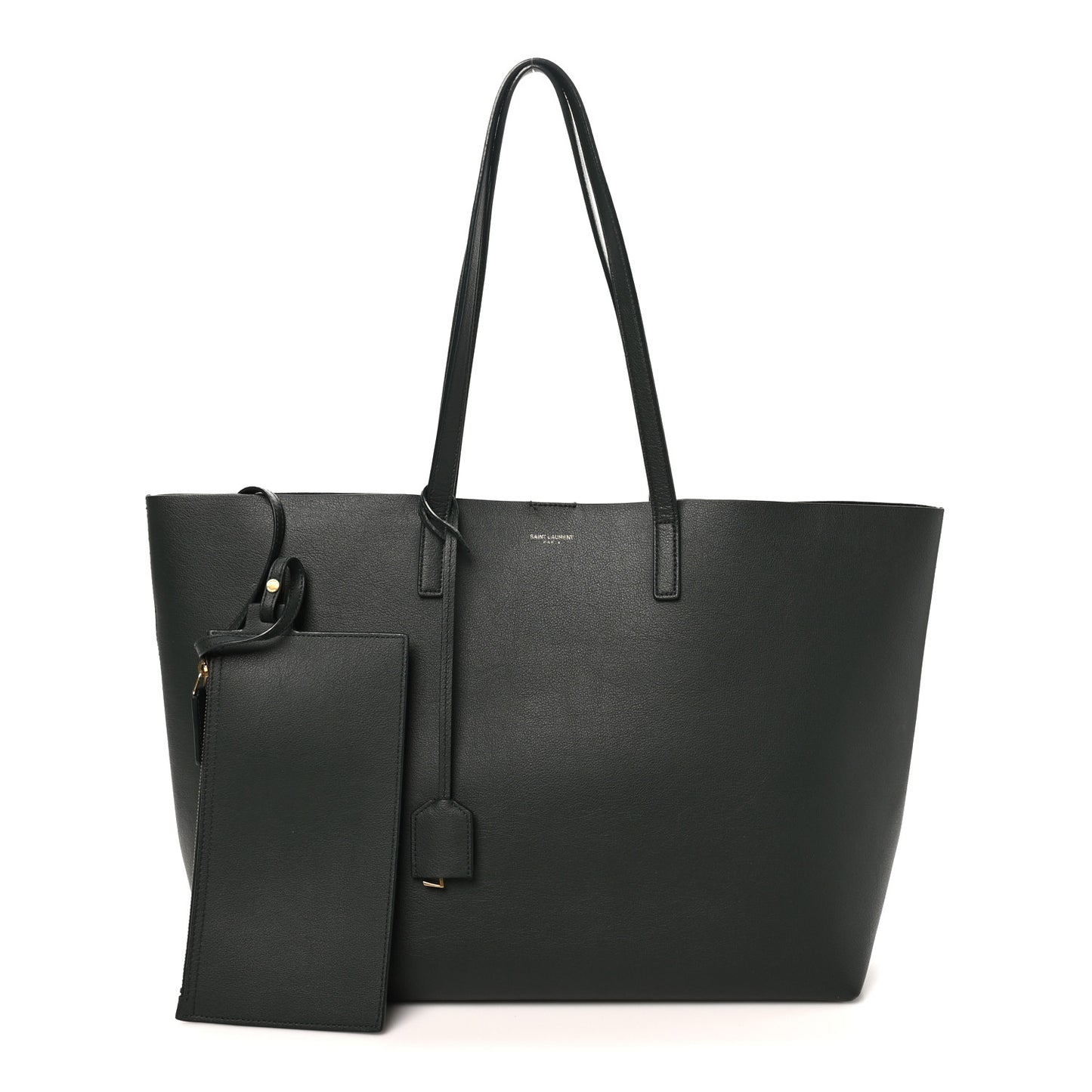 Calfskin Large Shopping Tote Dark Green