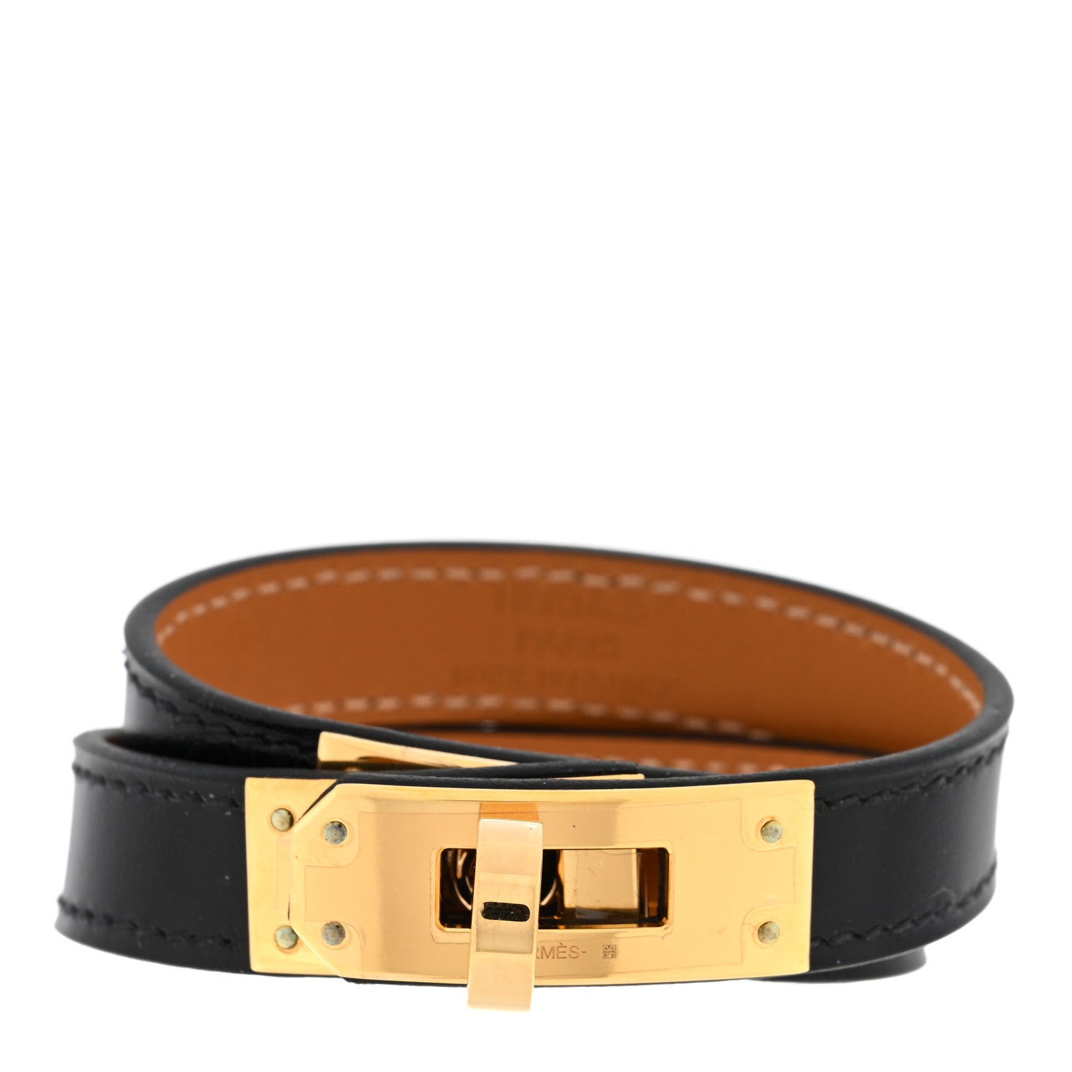 Hermes Box Kelly Double Tour Bracelet T2 Black 1 of 3