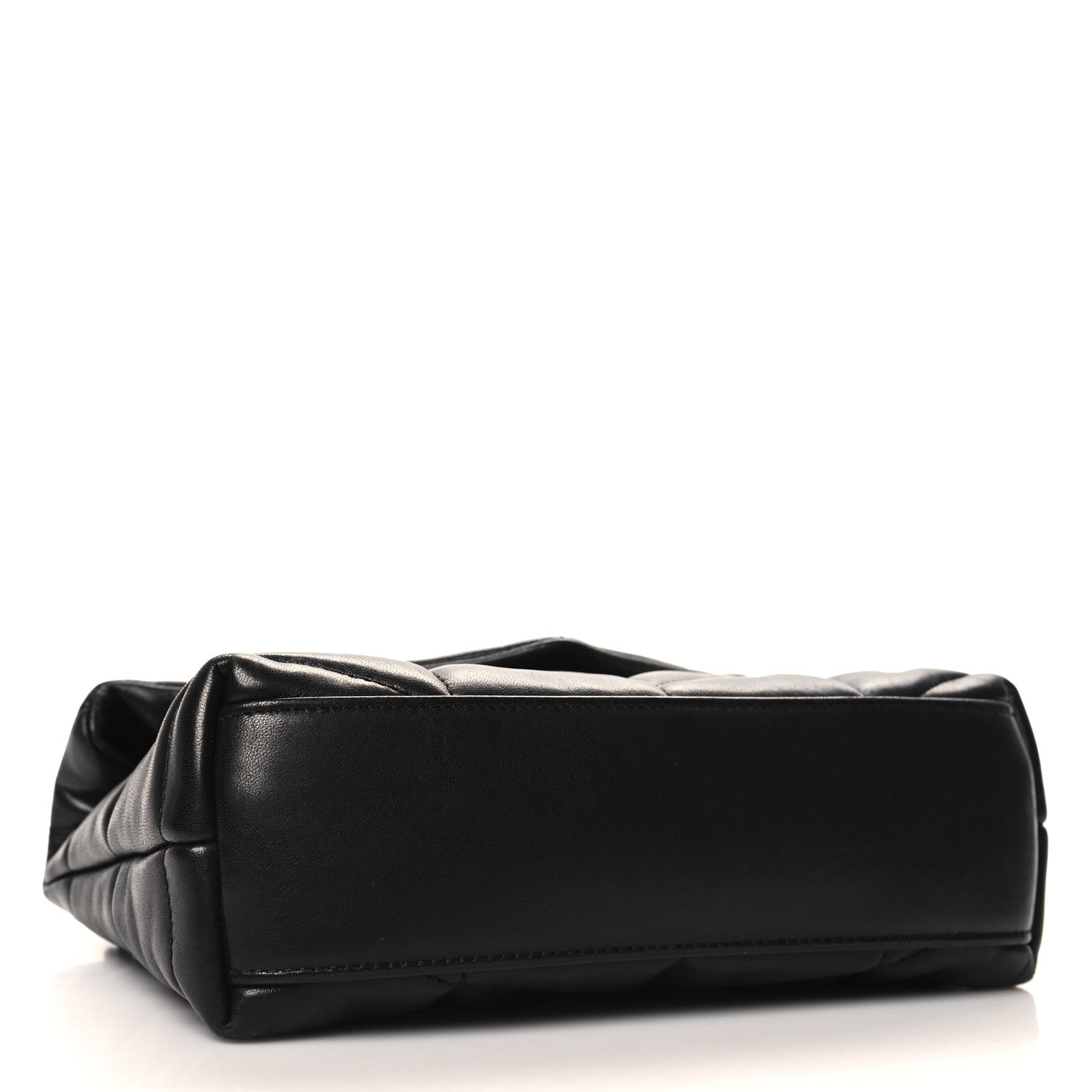 Saint Laurent Calfskin Quilted Toy Loulou Puffer Monogram Monochrome Chain Satchel Black 4 of 10