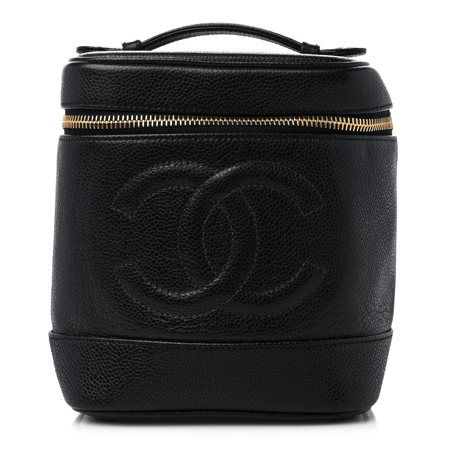 Chanel Caviar Vanity Cosmetic Case Black 1 of 12