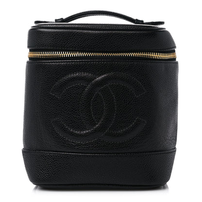 Chanel Caviar Vanity Cosmetic Case Black 1 of 12