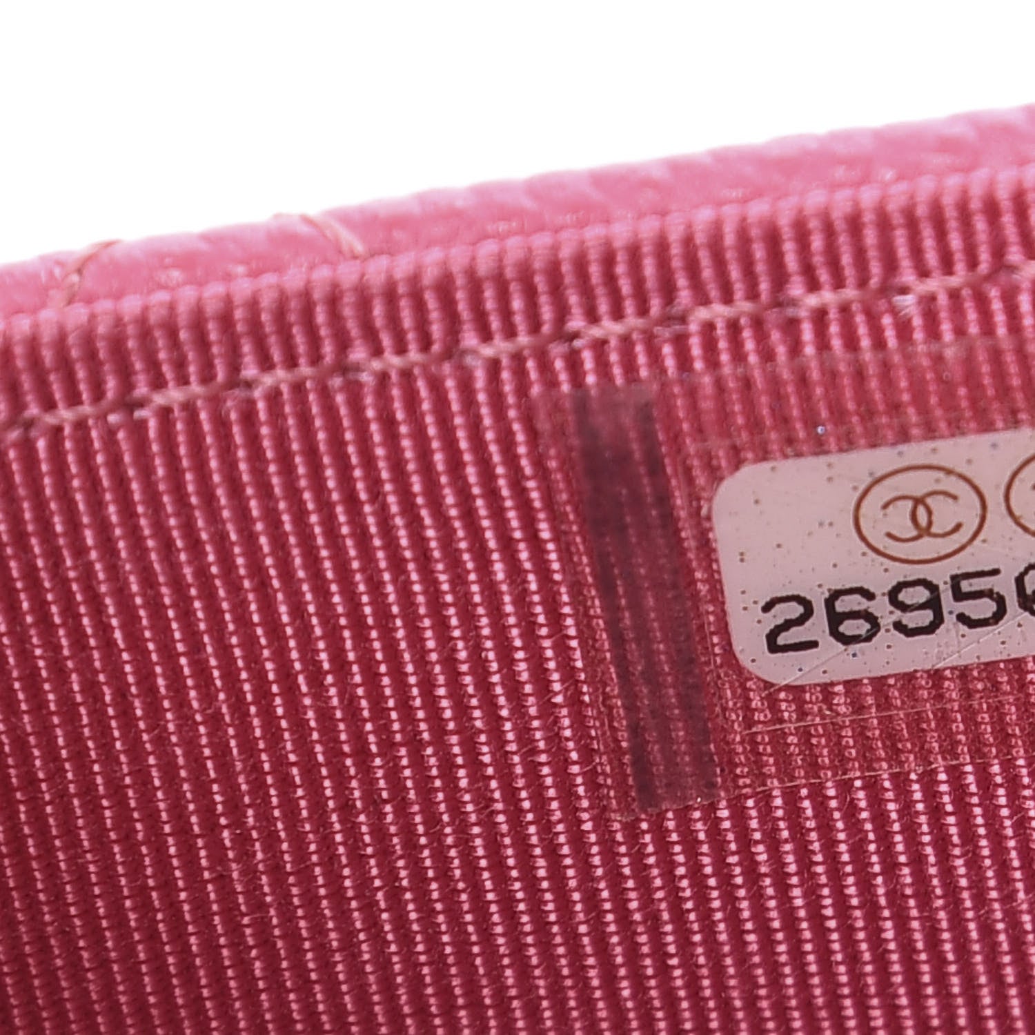 Chanel Caviar Quilted Flap Card Holder Pink 7 of 7