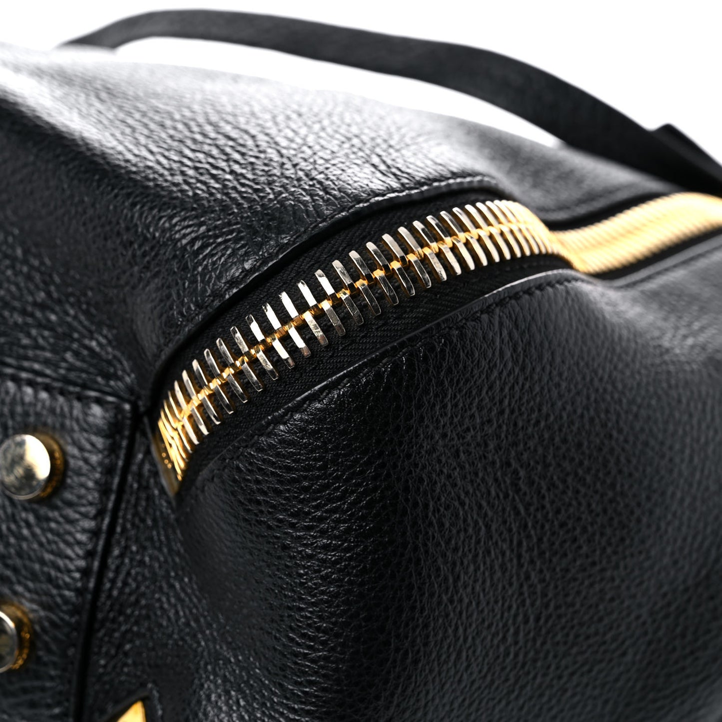 Grained Calfskin Sedgwick Medium Zipper Tote Black