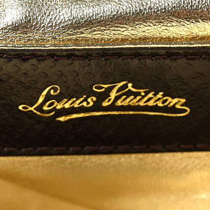 Louis Vuitton Satin Monogram Aumoniere Clutch Brown 6 of 9