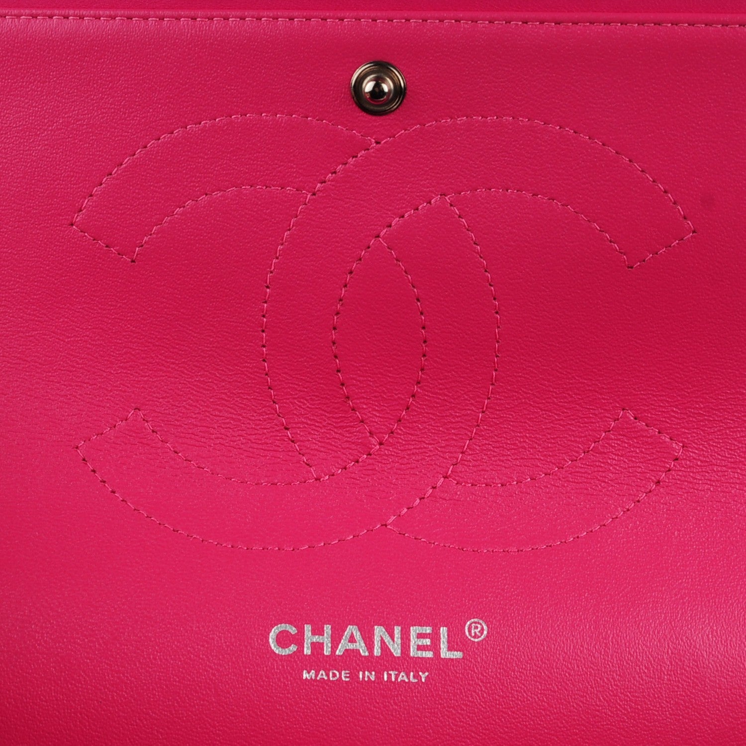 Chanel Patent Calfskin Quilted Jumbo Double Flap Fuchsia 6 of 8