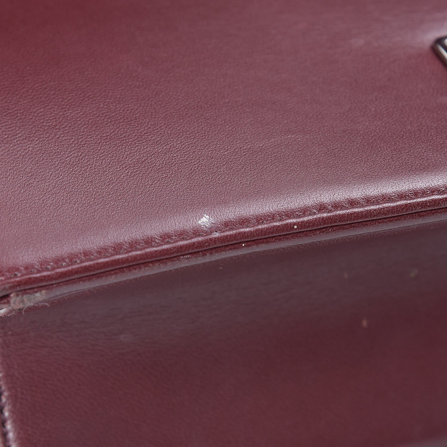 Christian Dior Tweed Calfskin Medium Diorama Flap Bag Burgundy Multicolor 15 of 16