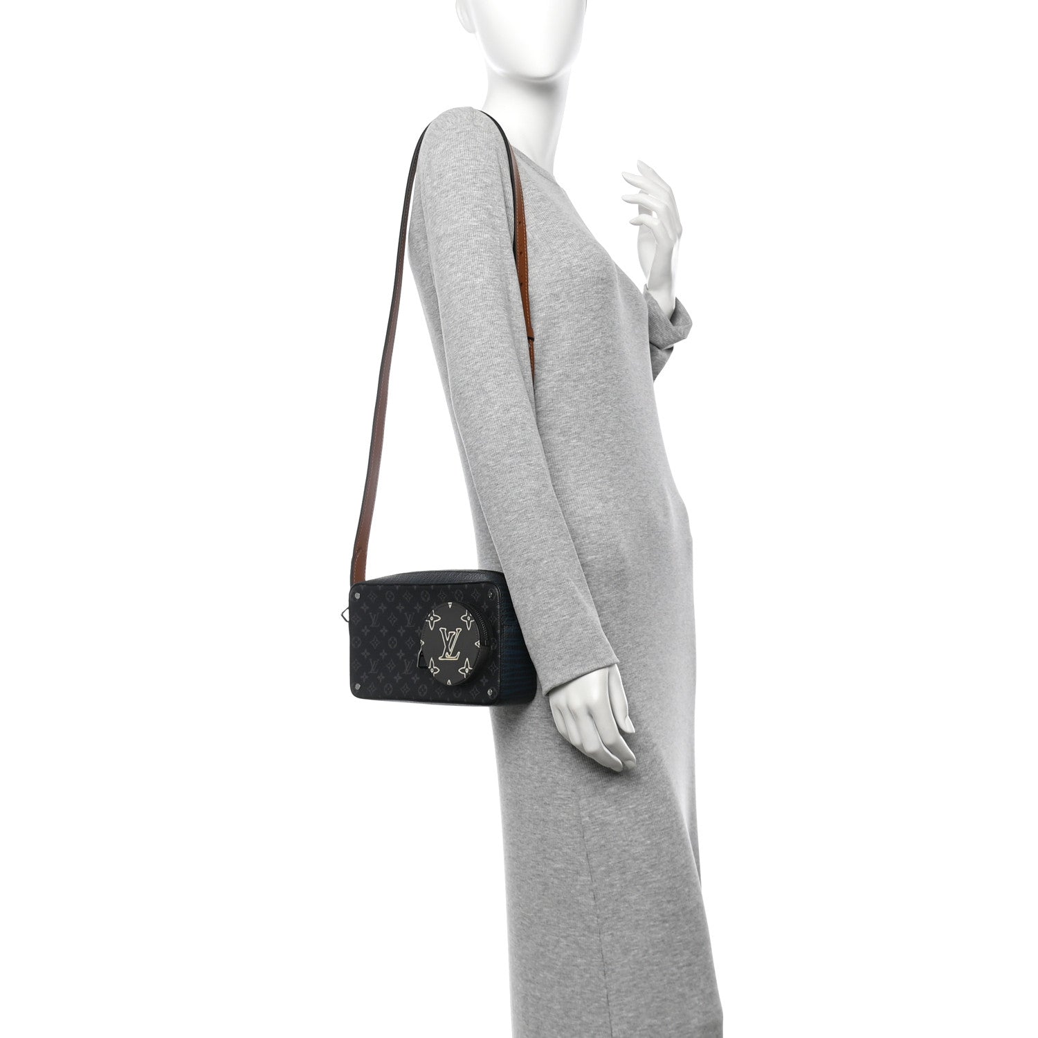 Louis Vuitton Monogram Eclipse Volga On Strap Crossbody Multicolor 2 of 9