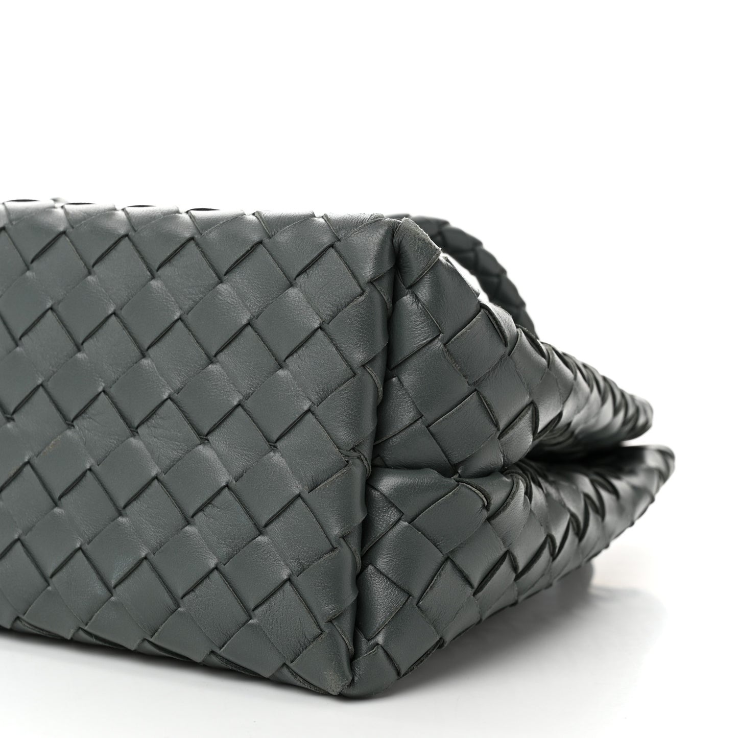 Nappa Intrecciato Medium Andiamo Shoulder Bag Slate