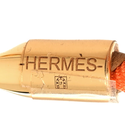 Hermes Swift Silk Braided Glenan Double Tour Bracelet Jaune Ambre Rouge Coquelicot 4 of 5