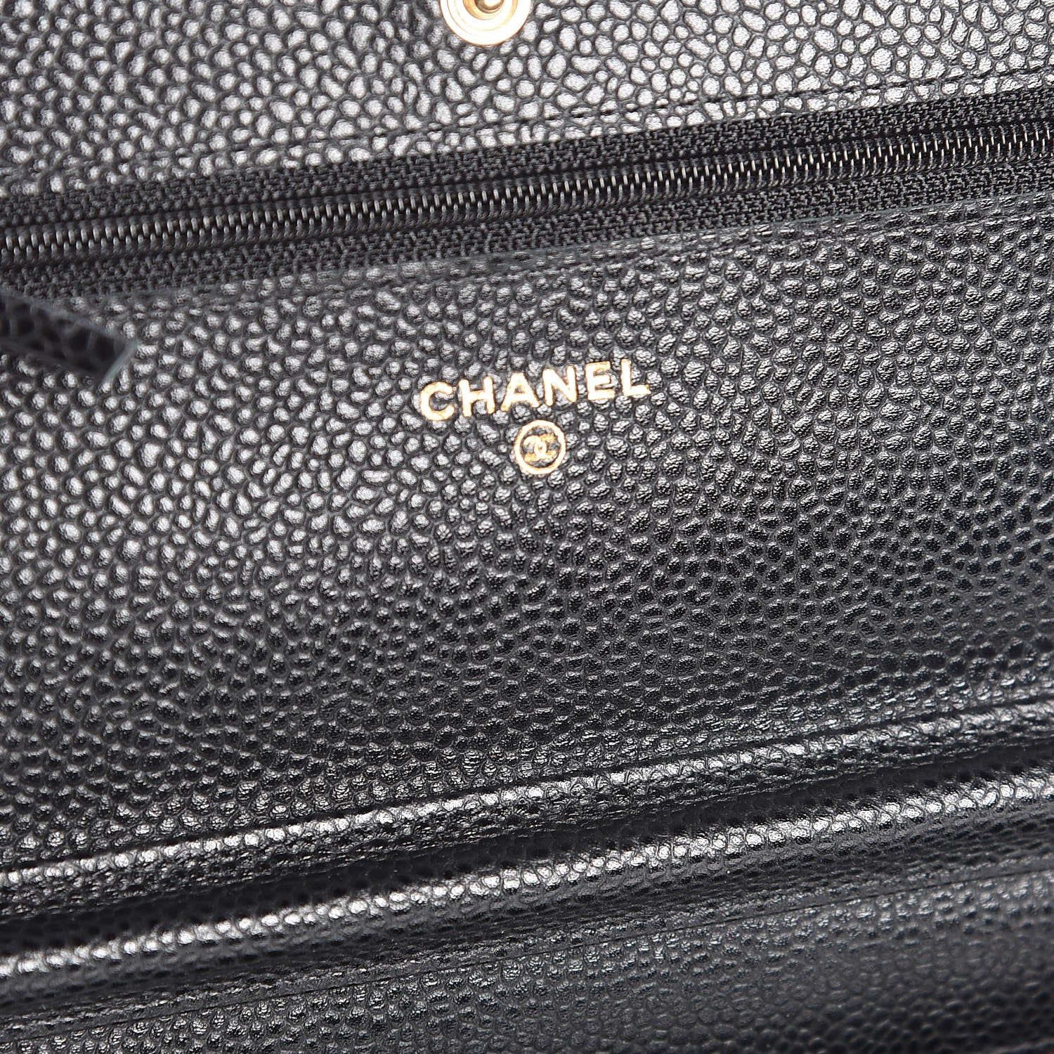 Chanel Caviar Quilted Wallet On Chain WOC Black 6 of 9