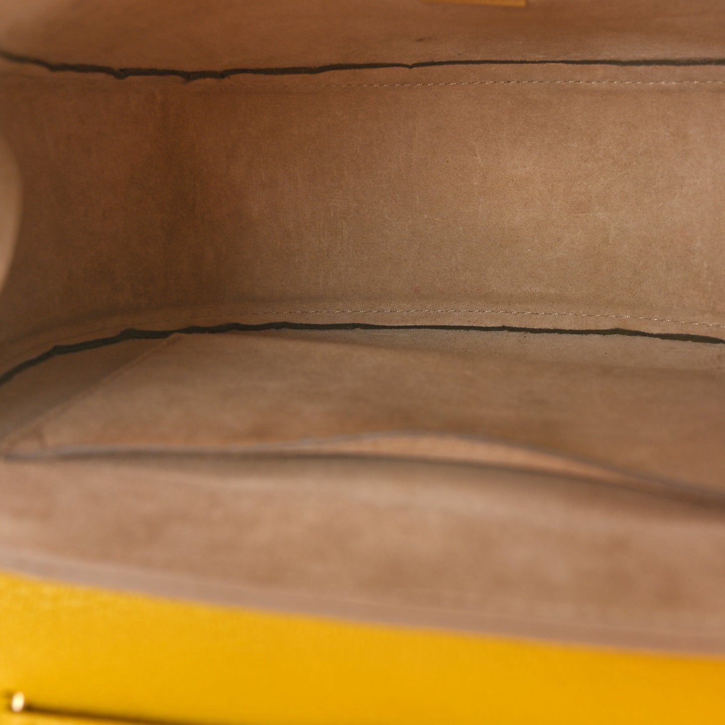Grained Lambskin Drew Shoulder Bag Yellow