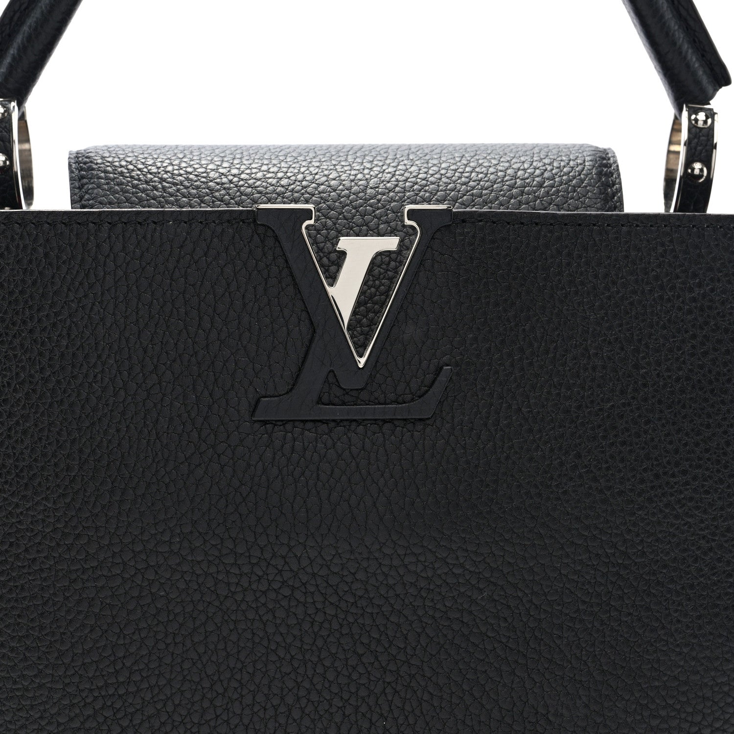Louis Vuitton Taurillon Capucines PM Black 7 of 9