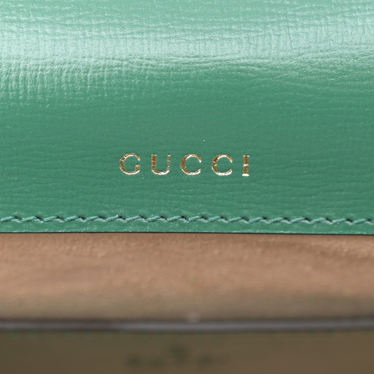 Azalea Calfskin Web Monochrome Horsebit 1955 Shoulder Bag Emerald