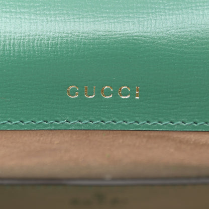 Gucci Azalea Calfskin Web Monochrome Horsebit 1955 Shoulder Bag Emerald 6 of 11