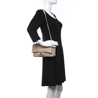 Chanel Caviar Quilted Medium Easy Flap Beige 2 of 18